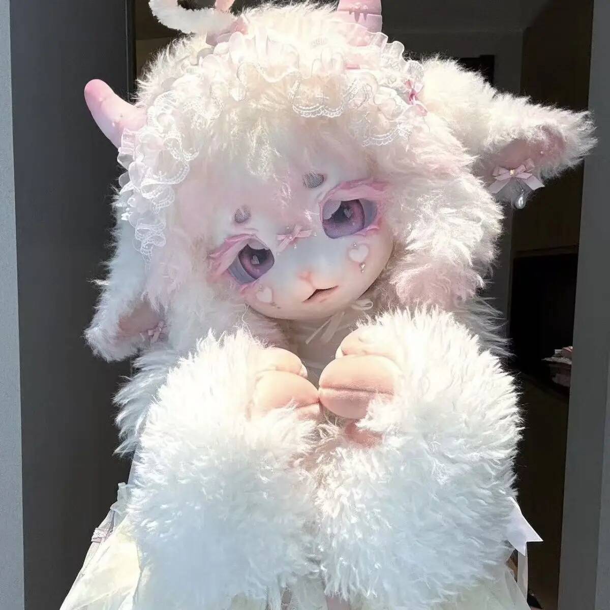 Anime Cosplay Characters - Handmade Kig Fursuit Head, Cute Sheep