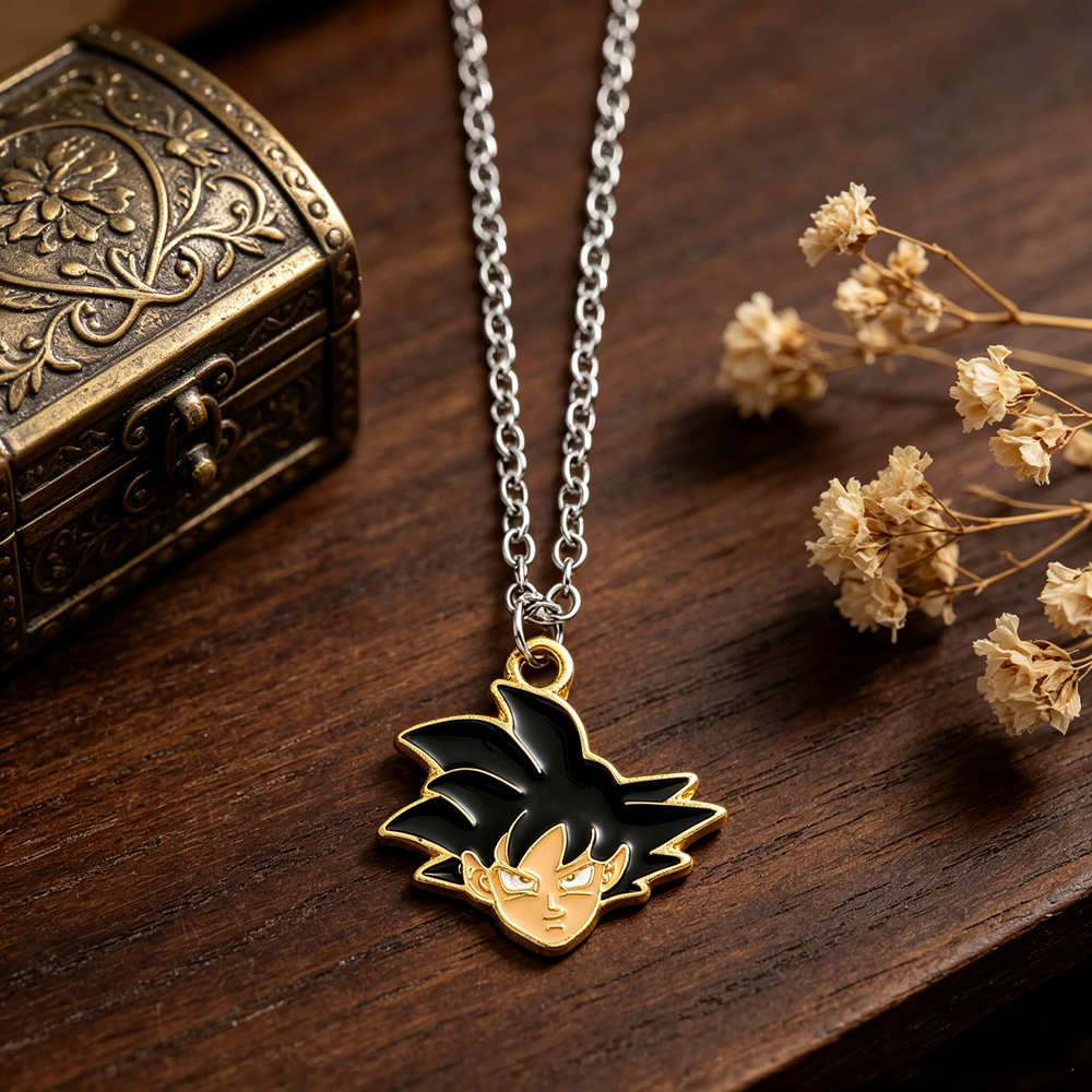 Anime Cosplay Idea - Dragon Ball Goku Pendant Necklace Kawaii