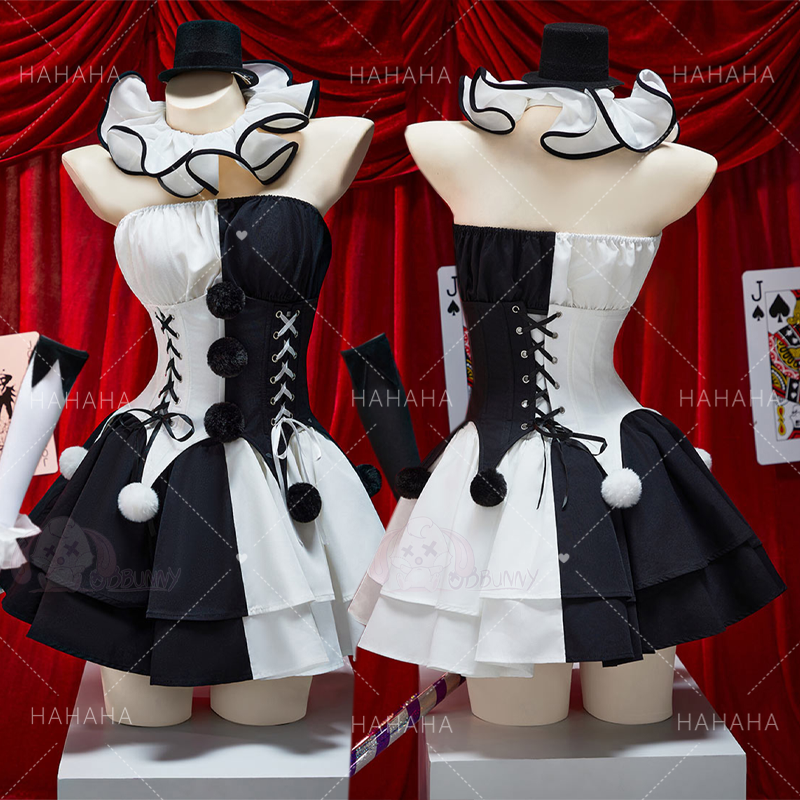 Anime Cosplay Black Girl - Movie Clown Cosplay Costume Terrifier Jumpsuits