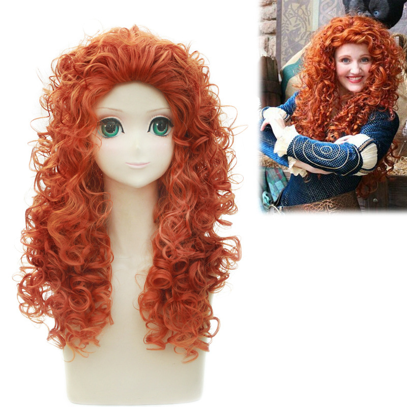 Anime Wigs Brave Legend Brave  - Anime Cosplay Orange Hair incelemesi ve fiyatı