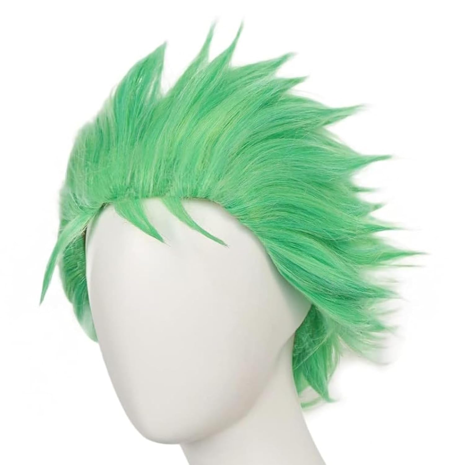 Short Green Wigs for Men Light - Cosplay Anime Zoro incelemesi ve fiyatı