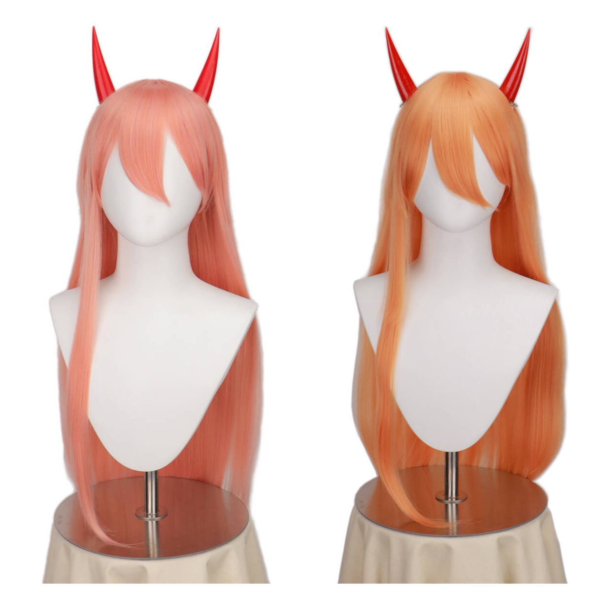 Long Orange Pink Heat Resistan - Anime Cosplay Orange Hair incelemesi ve fiyatı