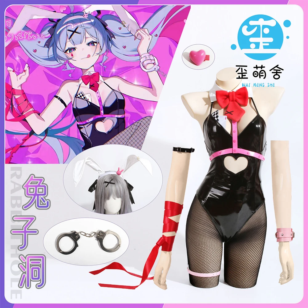 2025 Mi ku Black Rabbit Bunny  - Anime Cosplay Black Girl incelemesi ve fiyatı