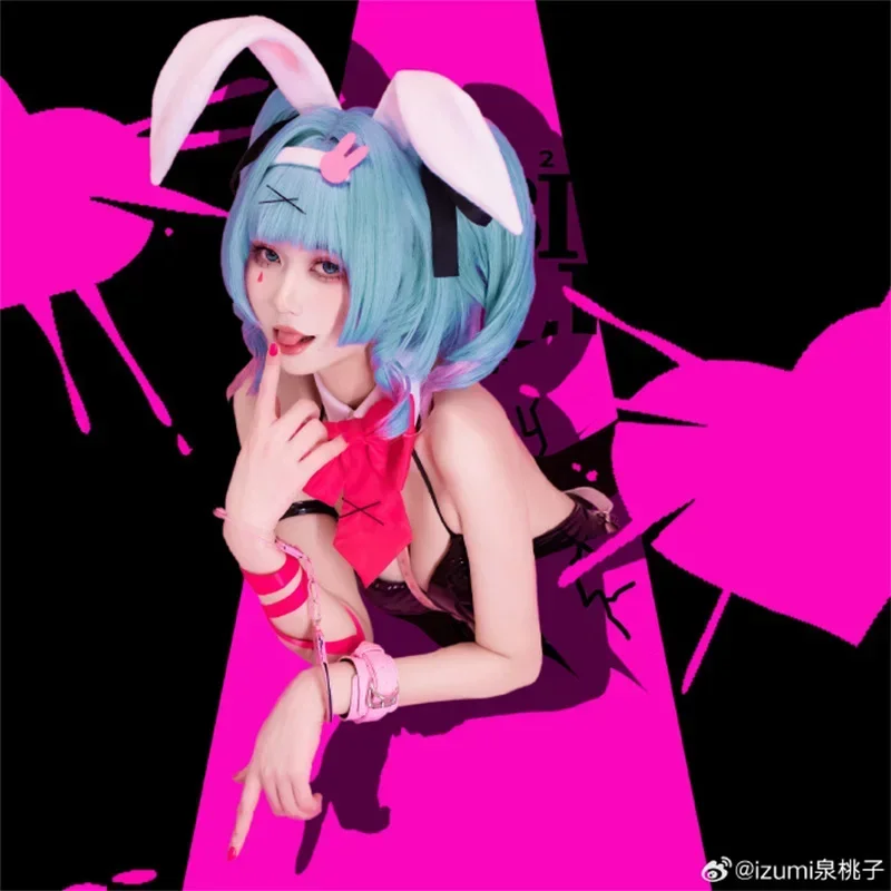 2025 Mi ku Black Rabbit Bunny  - Anime Cosplay Black Girl incelemesi ve fiyatı