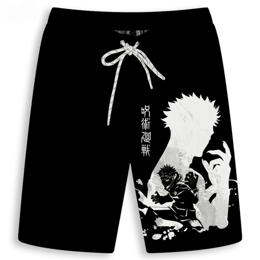 Men's Gojo Satoru Printed Shor - Anime Cosplay Naruto incelemesi ve fiyatı