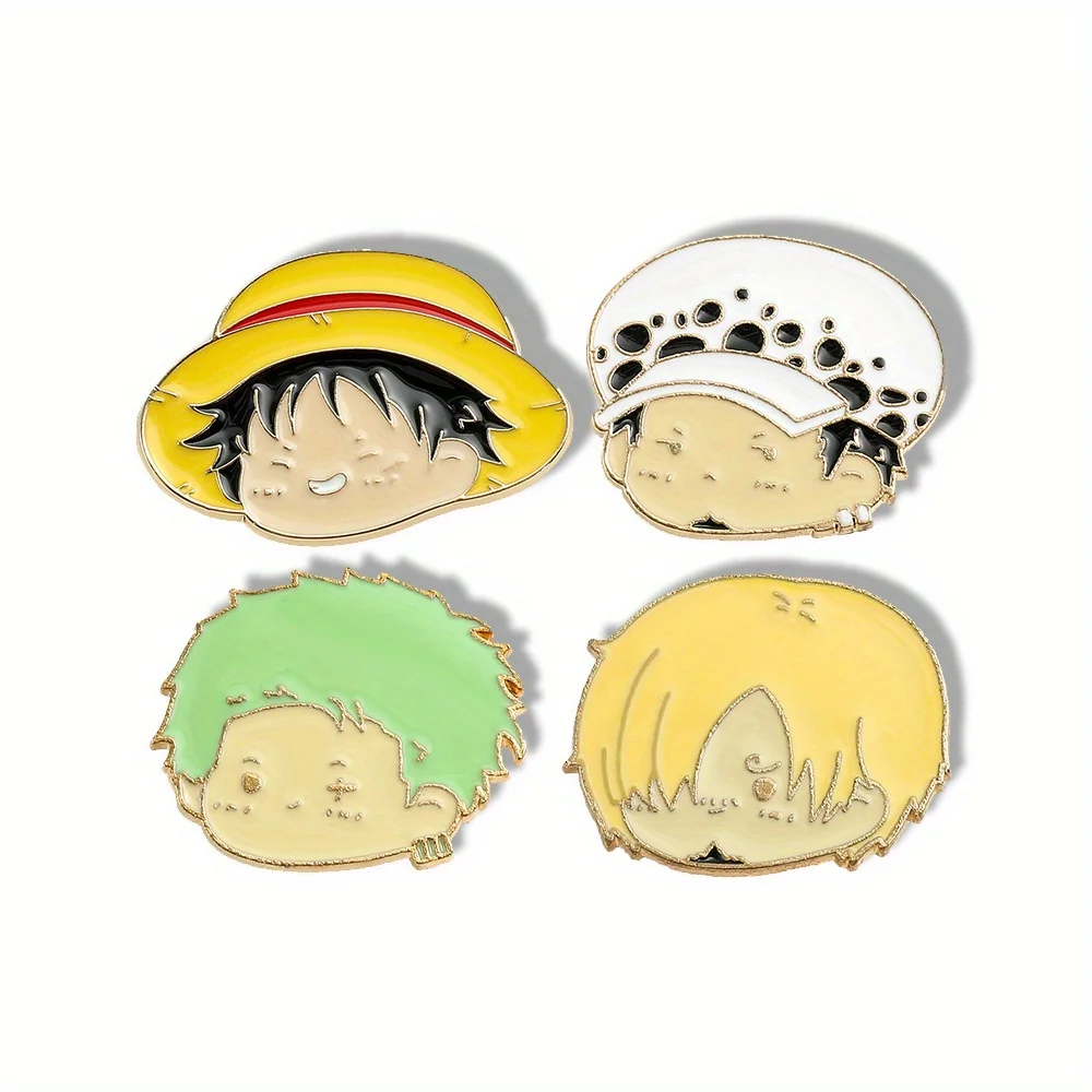 4 Pcs Anime Character Brooch S - Cosplay Anime Zoro incelemesi ve fiyatı