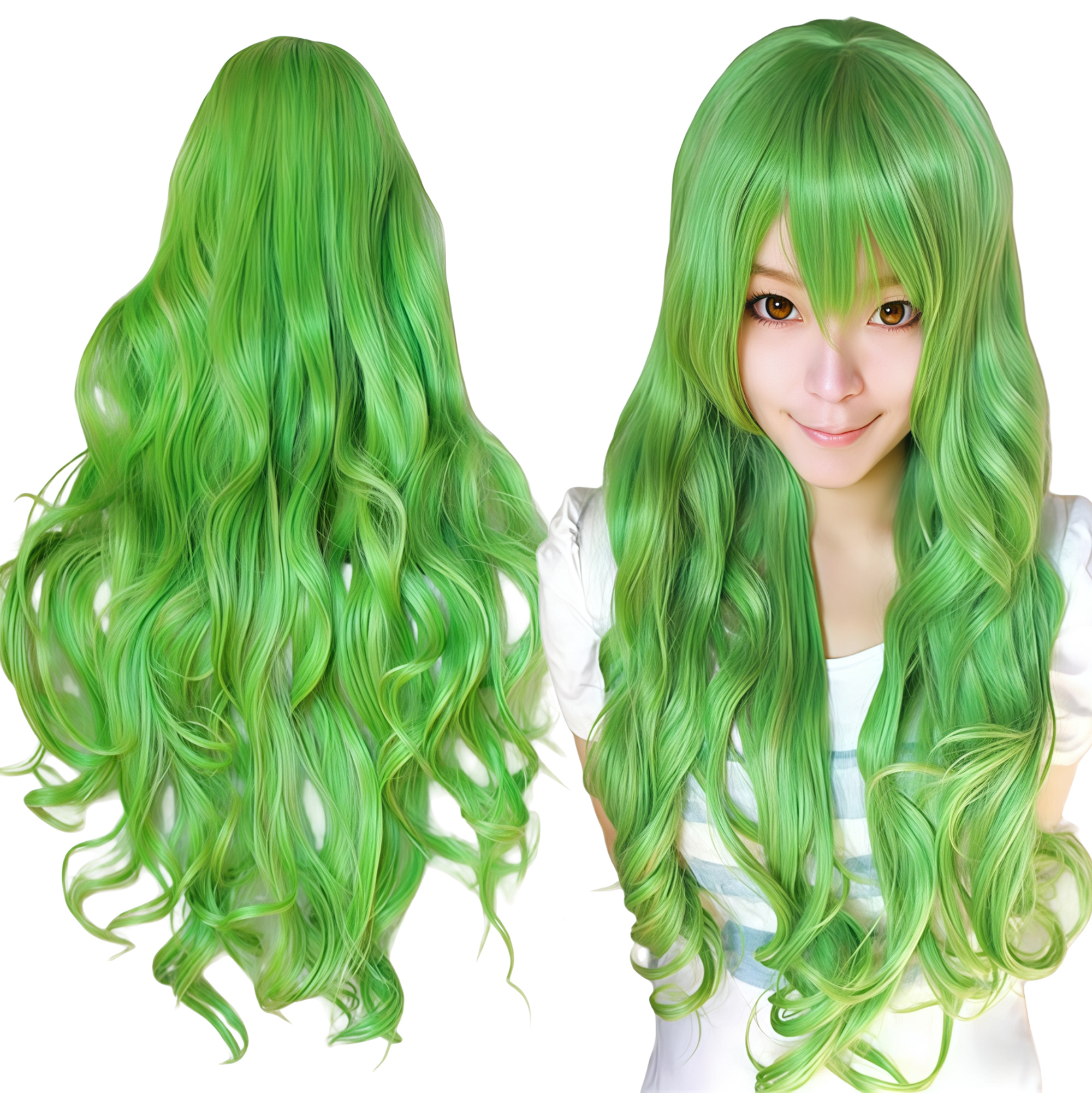 Synthetic Hair Vibrant Orange  - Anime Cosplay Orange Hair incelemesi ve fiyatı