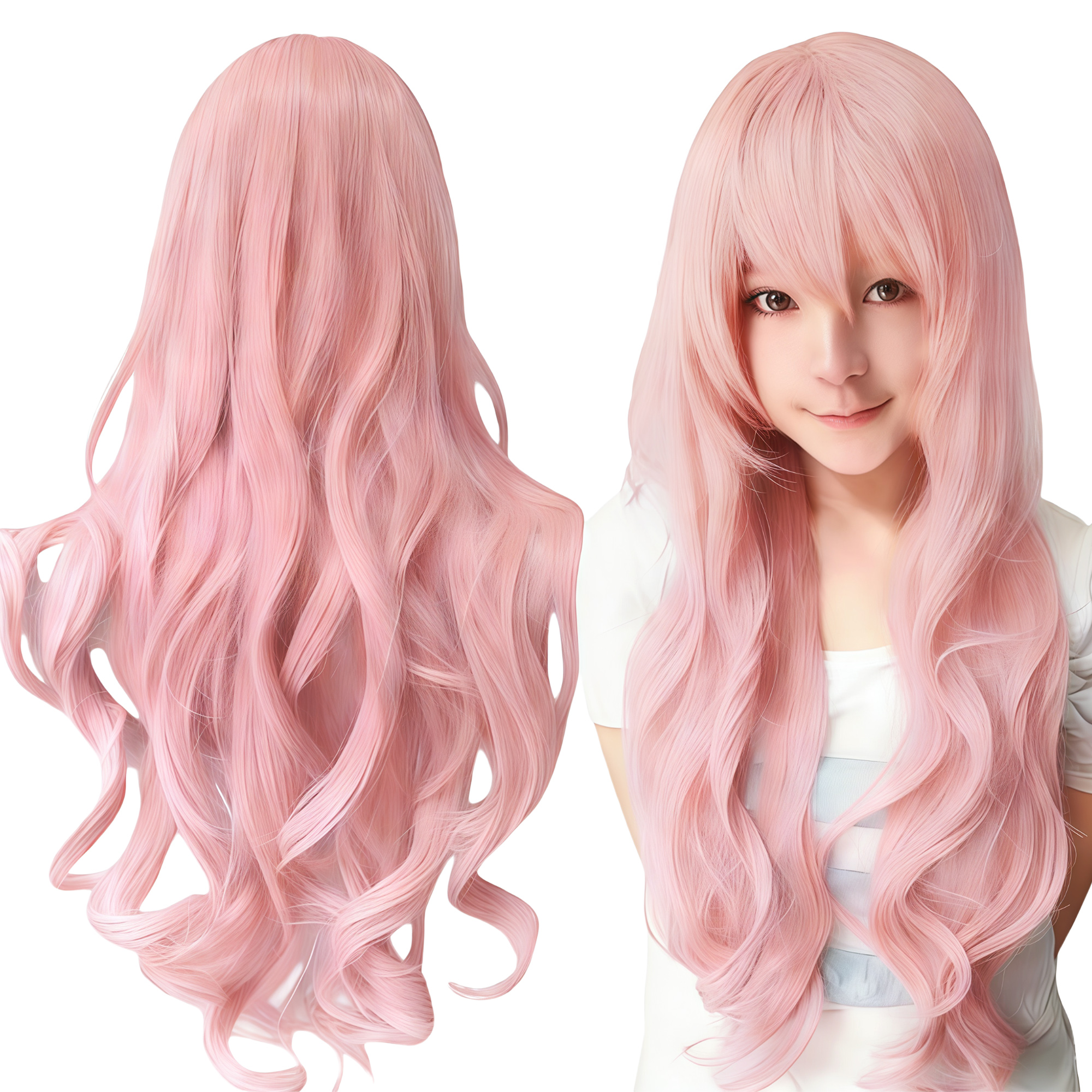 Synthetic Hair Vibrant Orange  - Anime Cosplay Orange Hair incelemesi ve fiyatı