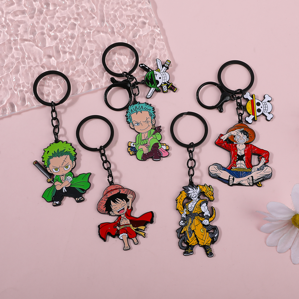 One Piece Anime Keychain Set - - Cosplay Anime Zoro incelemesi ve fiyatı