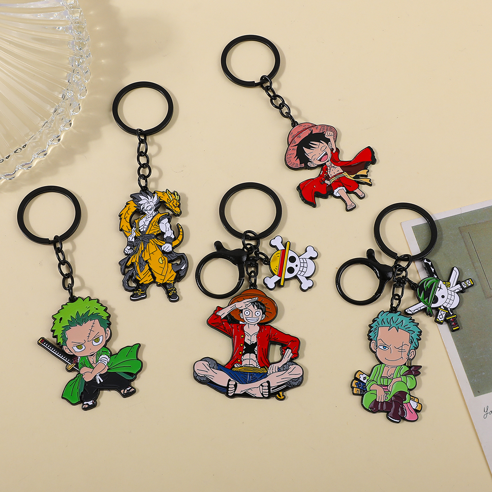 One Piece Anime Keychain Set - - Cosplay Anime Zoro incelemesi ve fiyatı