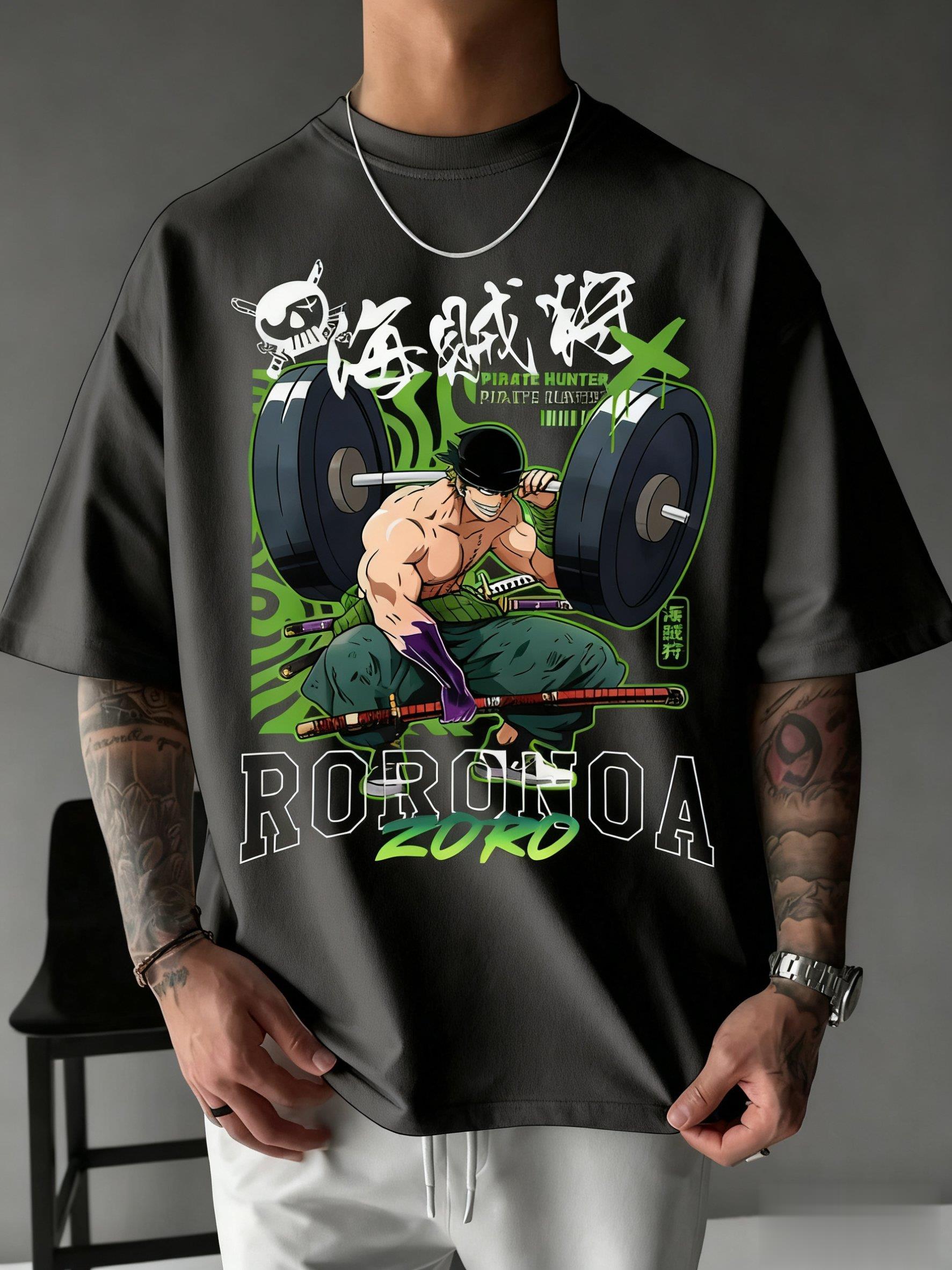One Piece Zoro Anime Print T S - Cosplay Anime Zoro incelemesi ve fiyatı