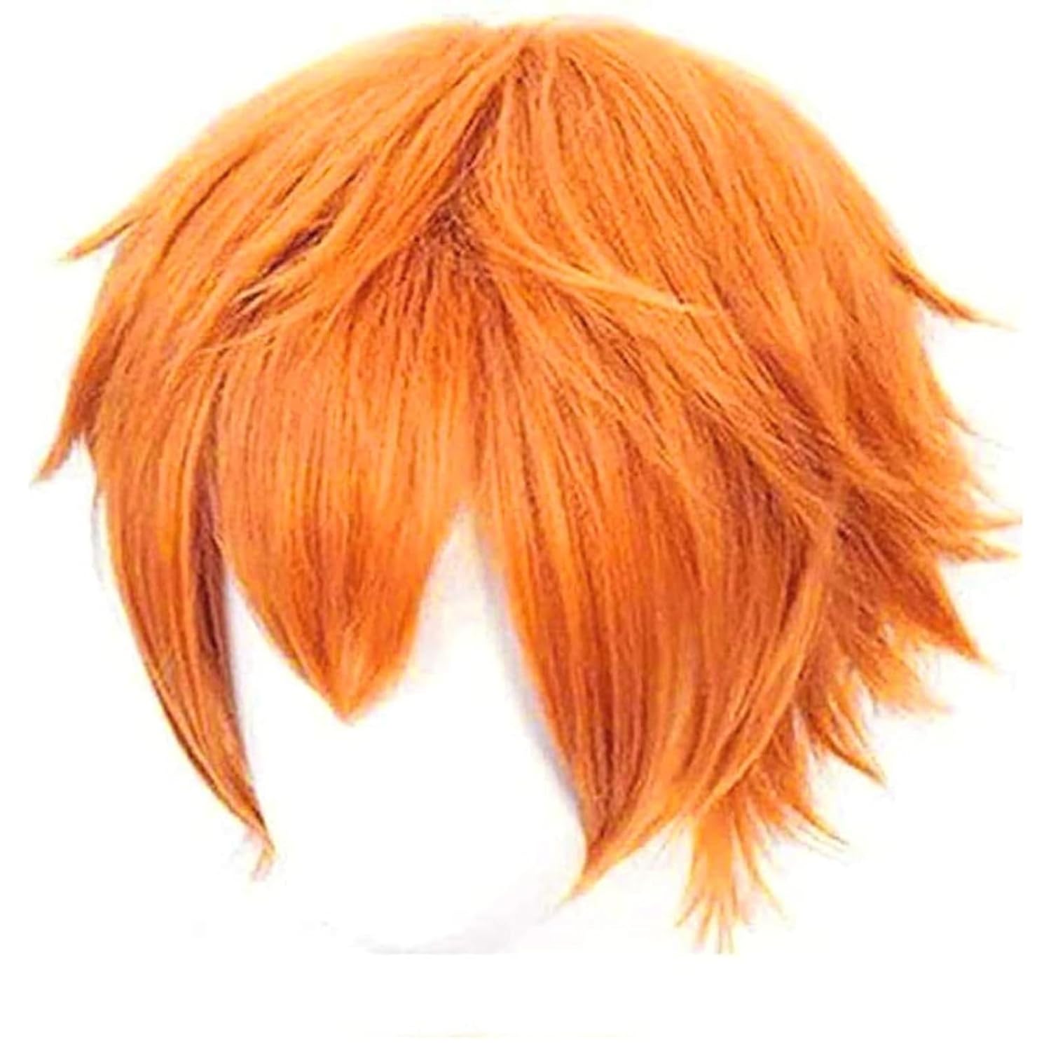 Short Orange Wig for Men Orang - Anime Cosplay Orange Hair incelemesi ve fiyatı