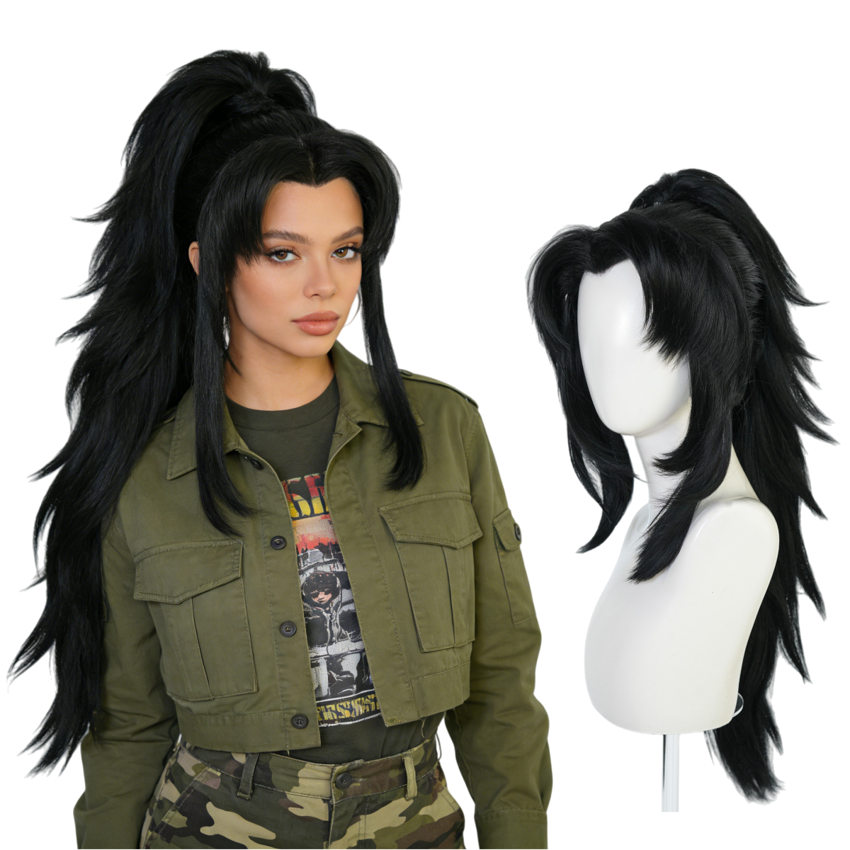 Anime cosplay wig black hairst - Cosplay Anime Expo incelemesi ve fiyatı