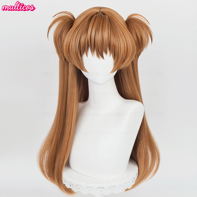 High Quality Anime EVA Asuka L - Anime Cosplay Orange Hair incelemesi ve fiyatı