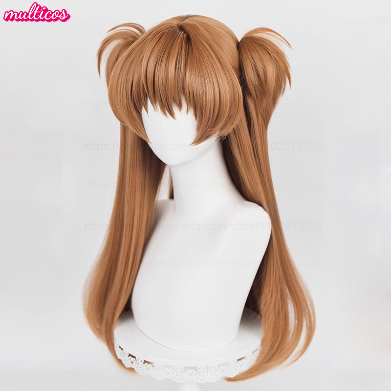 High Quality Anime EVA Asuka L - Anime Cosplay Orange Hair incelemesi ve fiyatı