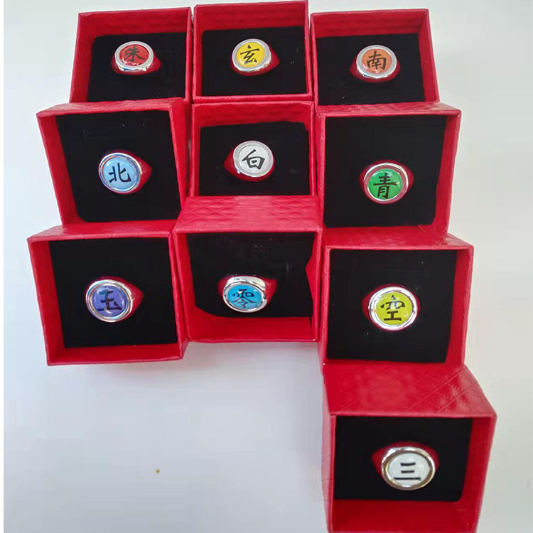 Hot Anime Accessories Ring Aka - Anime Cosplay Naruto incelemesi ve fiyatı