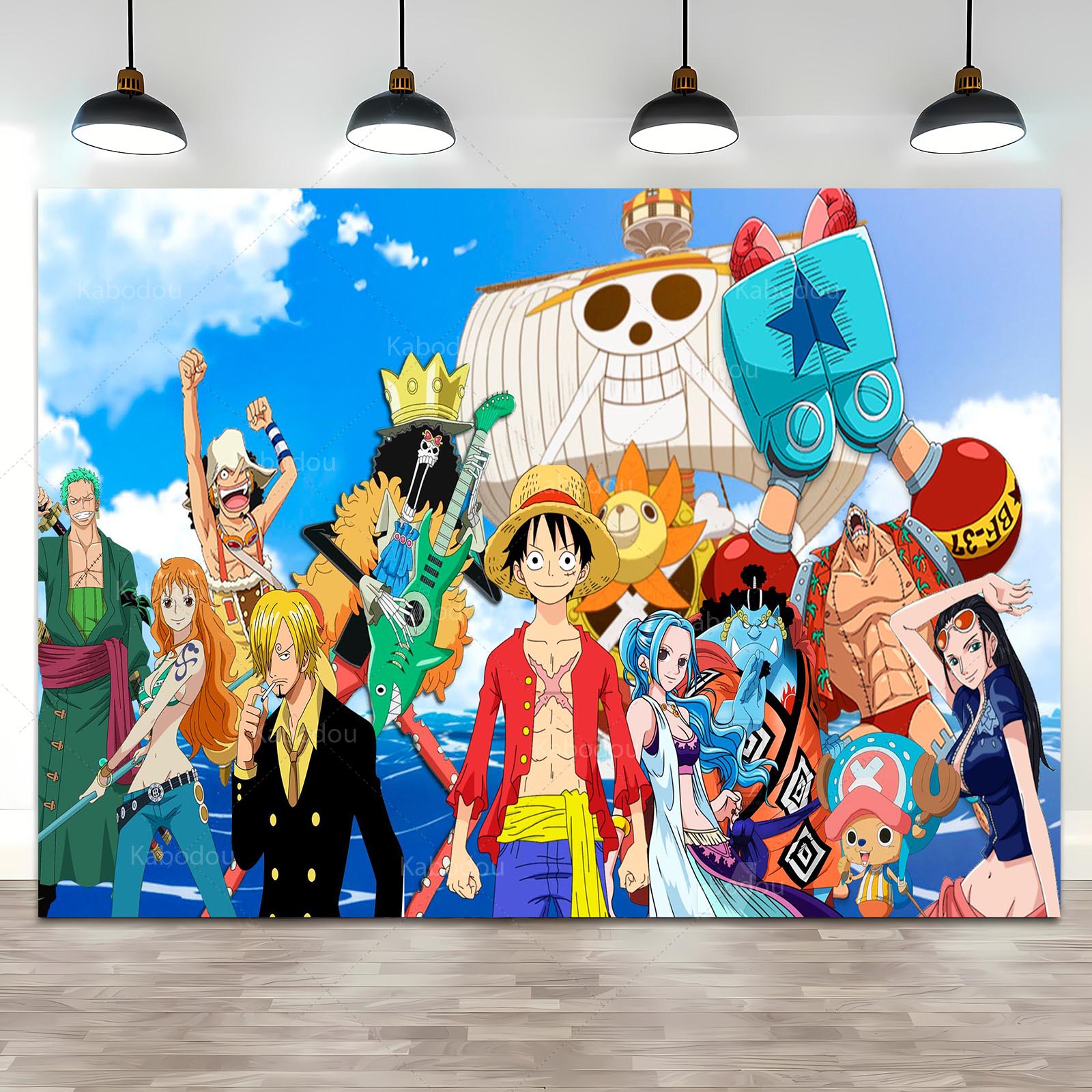 Anime One Piece Luffy Backdrop - Cosplay Anime Zoro incelemesi ve fiyatı