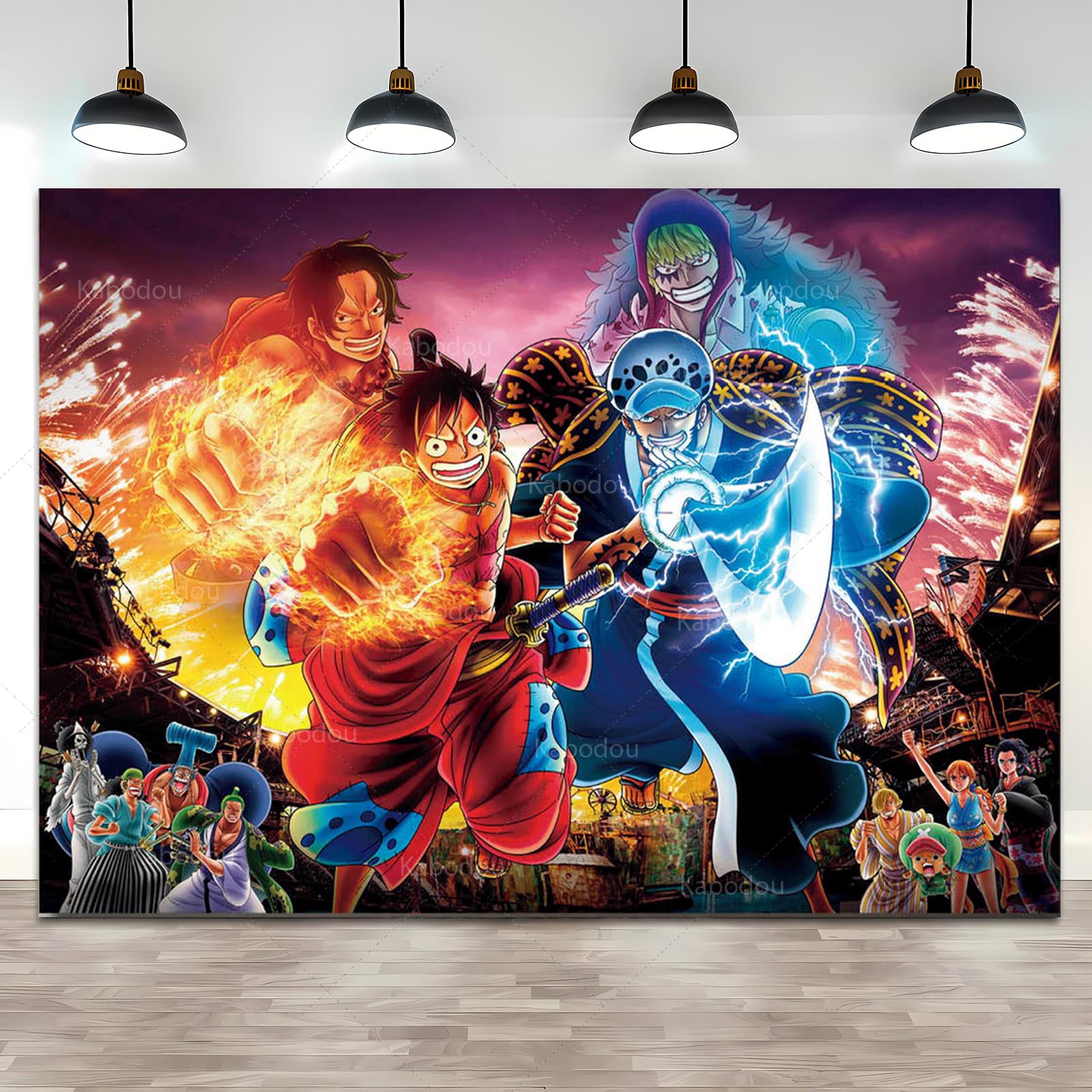 Anime One Piece Luffy Backdrop - Cosplay Anime Zoro incelemesi ve fiyatı