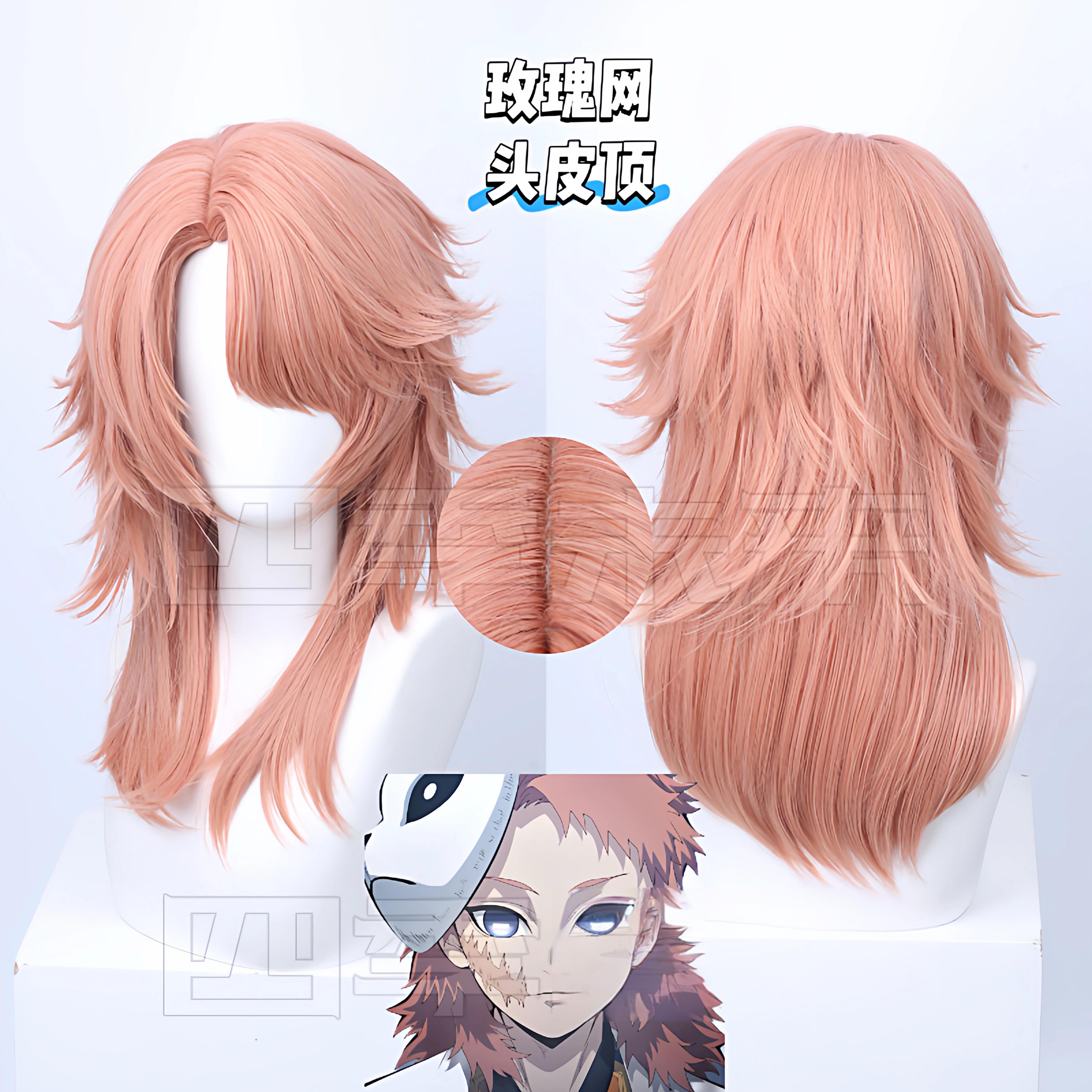 Anime Cosplay Wig Pink Orange  - Anime Cosplay Orange Hair incelemesi ve fiyatı