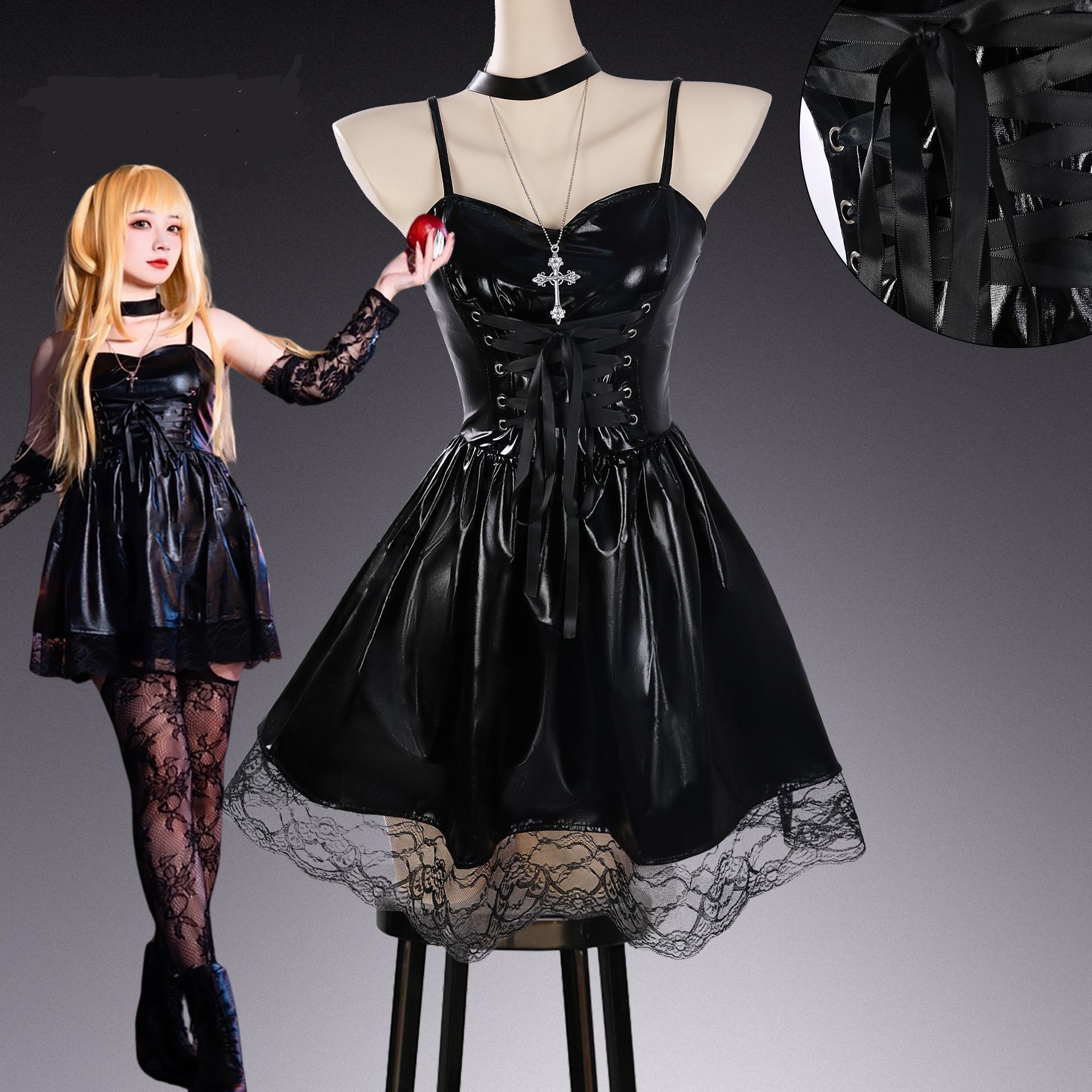 MisaMisa Anime Cosplay Costume - Anime Cosplay Black Girl incelemesi ve fiyatı