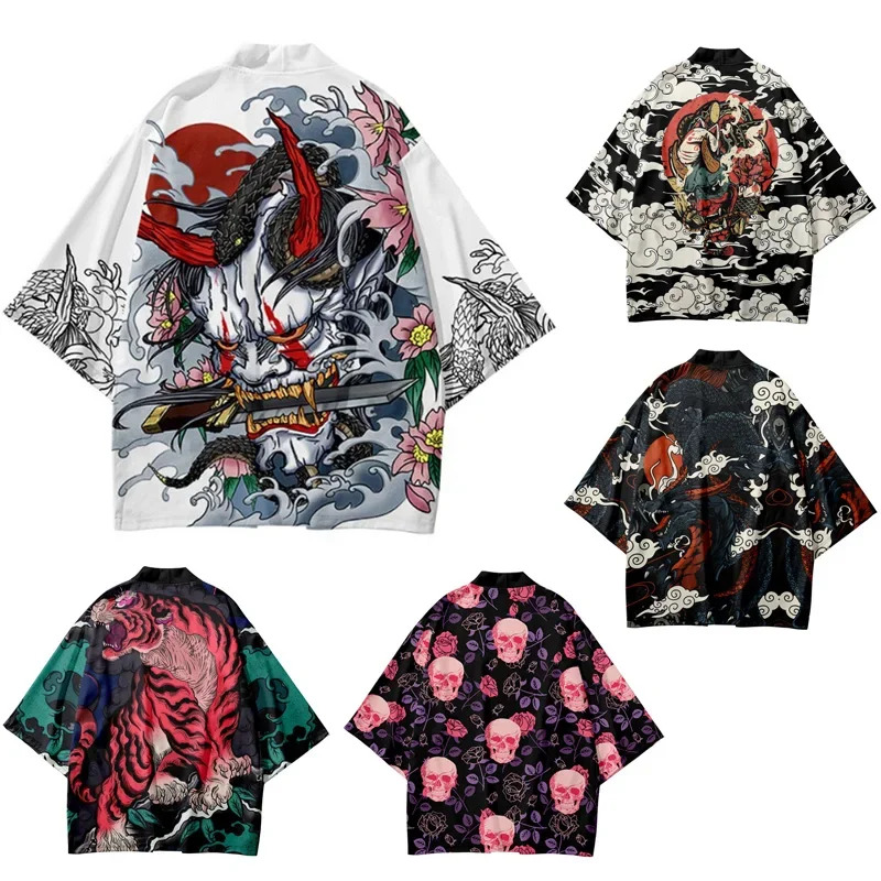 Summer Demon Tiger Print Cardi - Asian Cosplay Anime incelemesi ve fiyatı