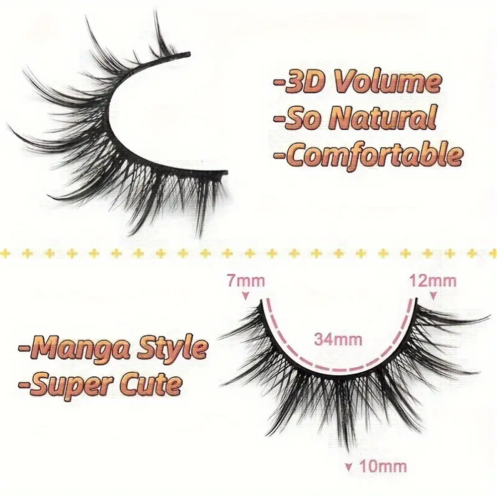 Natural Look False Eyelashes A - Asian Cosplay Anime incelemesi ve fiyatı