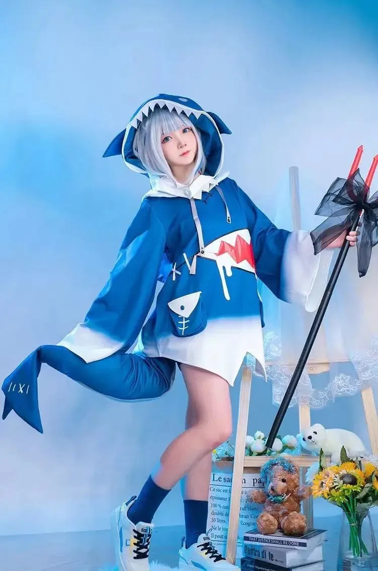 in stock Hololive ENG Gawr Gur - Anime Cosplay Youtube incelemesi ve fiyatı