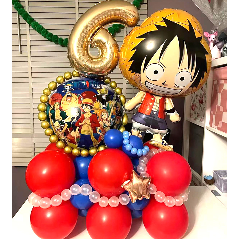 Cartoon One Piece Balloons Set - One Piece Straw Hat incelemesi ve fiyatı