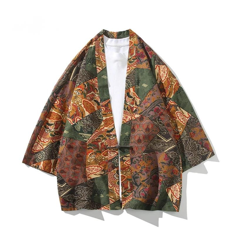 Ethnic Style Print Yukata Men  - Asian Cosplay Anime incelemesi ve fiyatı