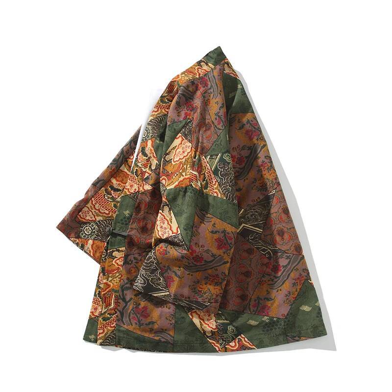Ethnic Style Print Yukata Men  - Asian Cosplay Anime incelemesi ve fiyatı