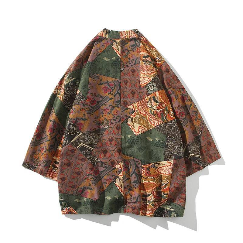 Ethnic Style Print Yukata Men  - Asian Cosplay Anime incelemesi ve fiyatı